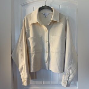 Athleta Allure Shirt Jacket in Bone